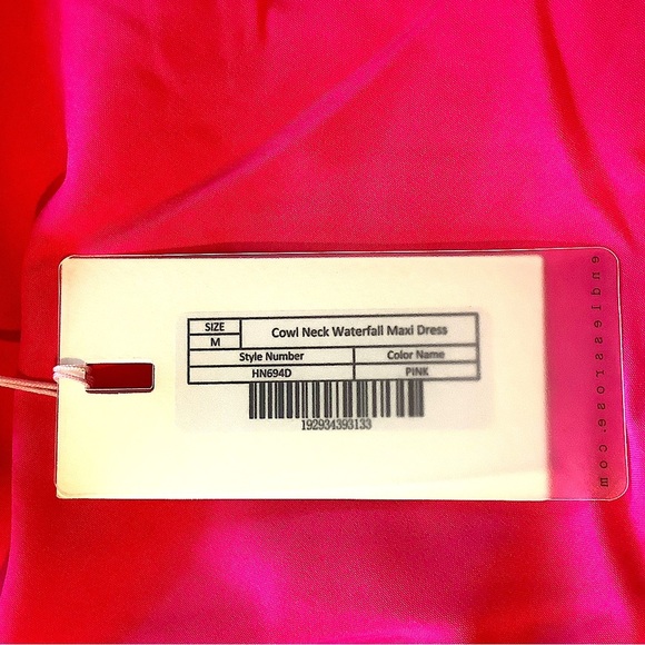 Endless Rose Waterfall Pink Maxi Dress M New - Picture 6 of 7